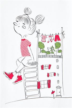 T-shirt bimba in cotone IL GUFO | TS360M00140136